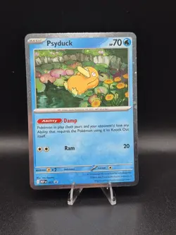 Pokemon TCG Psyduck MEP 007 Mega Evolution Pokemon Blister Promo Cosmos Holo - Image 1