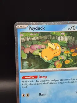 Pokemon TCG Psyduck MEP 007 Mega Evolution Pokemon Blister Promo Cosmos Holo - Image 2
