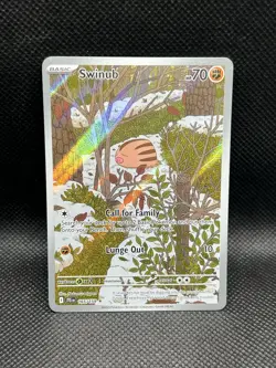 Swinub 165/159 ILLUSTRATION RARE HOLO Journey Together Sv09 Pokemon IR English - Image 1