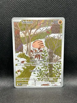 Swinub 165/159 ILLUSTRATION RARE HOLO Journey Together Sv09 Pokemon IR English - Image 3