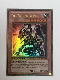 Yugioh Des Volstgalph GLD2-EN002 Ultra Rare LP Yu-Gi-Oh! - Image 1