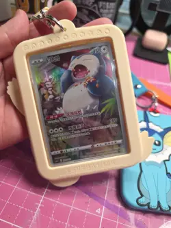 Chinese pokemon cards With Keychain Displays Lot Of 3 Snorlax, Vaporeon, & Flare - Image 3