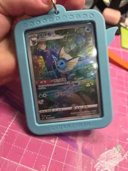 Chinese pokemon cards With Keychain Displays Lot Of 3 Snorlax, Vaporeon, & Flare - Image 5