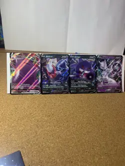 Pokemon Cards Lot x4 Ditto VMAX Darkrai V Gengar V Mewtwo V - Image 1