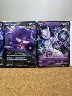 Pokemon Cards Lot x4 Ditto VMAX Darkrai V Gengar V Mewtwo V - Image 4