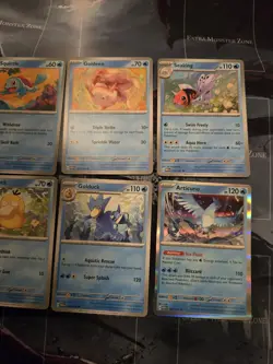 Pokemon 151 Lot 6 Cards Squirtle, Psyduck, Golduck, Articuno, Seaking, Goldeen - Image 3