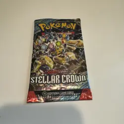 Stellar Crown Booster Pack Factory Sealed TCG Pokemon Cards - Image 1