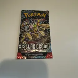 Stellar Crown Booster Pack Factory Sealed TCG Pokemon Cards - Image 2