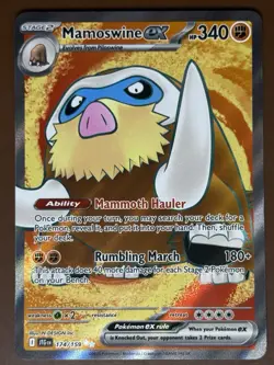 Mamoswine ex 174/159 Full Art Journey Together Pokemon Card TCG NM - Image 1