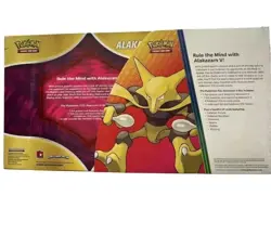 POKEMON Trading Card Game ALAKAZAM V Box with 6 Bonus Cards NEW Sealed - Image 2