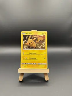 Pokemon Pikachu TCG Sun Moon SM227 Holo Promo Card Nm - Image 1