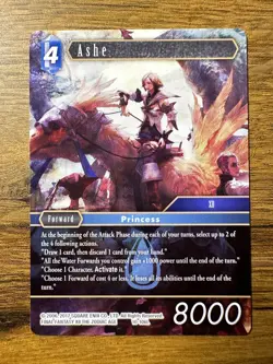 Final Fantasy TCG Opus 10 X Ashe 10-106L Non-Foil Legend Trading Card FFXII 12 - Image 1