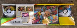 Pokemon Eevee Treasure Chest Tin & 2 Poke Balls - Foil Promo Cards 3-Pack Costco - Image 1