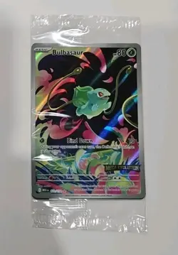 Bulbasaur 133/132 Mega Evolution Box Topper Stamp Stamped Promo Pokemon Card - Image 1