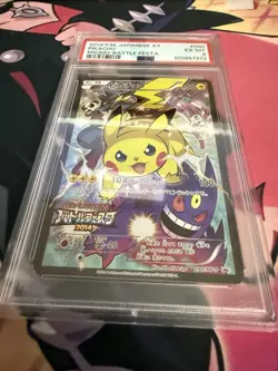 PSA 6 Pikachu Battle Festa GENGAR 2014 Japanese XY Promo #090 Pokemon Card RARE - Image 5