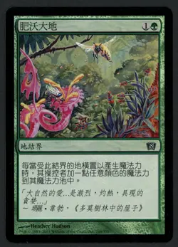 ***1x FOIL Chinese Fertile Ground*** MTG 8th Edition -Kid Icarus- - Image 1