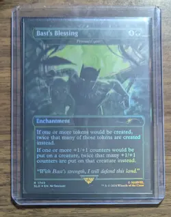 MTG Bast's Blessing - Primal Vigor Rainbow Foil from Secret Lair Drop NM - Image 2
