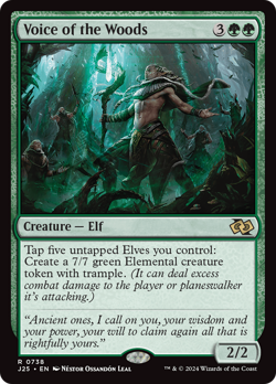 Voice of the Woods [Foundations Jumpstart] Magic MTG - Image 1
