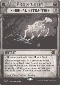 MTG Surgical Extraction Normal NM Outlaws of Thunder Junction: Breaking News Mag - Image 1