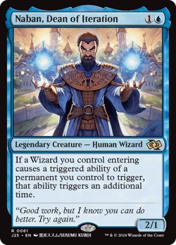 Naban, Dean of Iteration (Anime) [Foundations Jumpstart] Magic MTG - Image 1