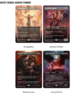 MTG Secret Lair PRESALE Artist Series FOIL - KIERAN YANNER (Demonic Tutor) - Image 1
