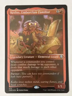 Kediss, Emberclaw Familiar - FOIL Etched - Commander Legends - MTG NM - Image 1