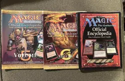 Set Of 3 Used Condition Magic The Gathering Official Encyclopedia’s - Image 1