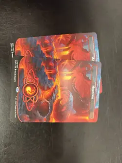 Magic The Gathering Mountain 238/244 Unfinity Basic Land Full Art 2x - Image 1