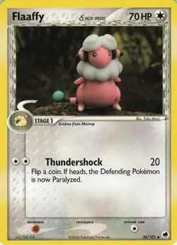 Flaaffy 30/101 Delta Species Dragon Frontiers Uncommon Normal Pokemon TCG - Image 1
