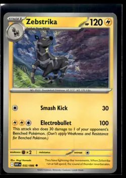 Zebstrika SV: White Flare 032/086 NM Pokemon TCG | Buy 10 Get 10 Free - Image 1