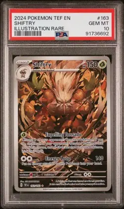2024 POKEMON TEF EN-TEMPORAL FORCES #163 SHIFTRY ILLUSTRATION RARE - Image 1
