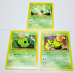 Vintage Pokemon Evolution Lot (3) *NM* - Neo Discovery - Butterfree, Metapod - Image 4