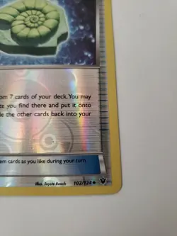 Helix Fossil Omanyte 102/124 NM/M Uncommon Reverse Holo Pokemon Fates Collide - Image 4