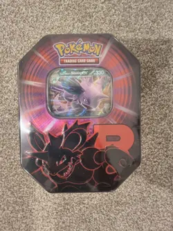 Pokemon TCG Team Rocket Tin - Nidoking Brand New and Sealed - Image 1