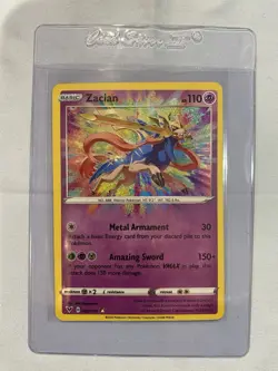Zacian SWSH04: Vivid Voltage Pokemon #082/185 Holo Amazing Rare - Image 3