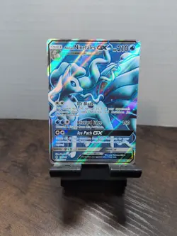 Pokemon TCG: Alolan Ninetales GX (Full Art) 132/145 Sm-Guardians Rising Holo NM - Image 1