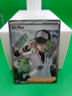 N's Plan 163/086 Full Art (FA) Trainer Ultra Rare - Pokemon TCG Black Bolt - NM - Image 1