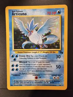 Articuno 2/62 Holo Rare Pokemon Fossil Set NM - Image 1