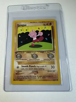 Tyrogue 1st Edition 66/75 Neo Discovery WOTC Vintage Pokemon - Image 1