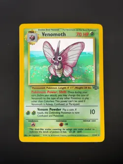 Venomoth Vintage WOTC 1999 Wizards Pokemon TCG Jungle Set 13/64 Holo Rare Eng - Image 1
