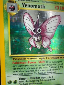 Venomoth Vintage WOTC 1999 Wizards Pokemon TCG Jungle Set 13/64 Holo Rare Eng - Image 3