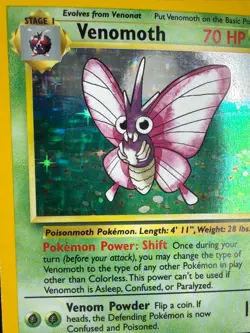Venomoth Vintage WOTC 1999 Wizards Pokemon TCG Jungle Set 13/64 Holo Rare Eng - Image 4