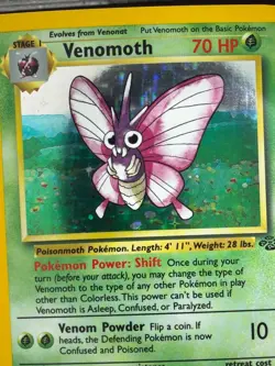 Venomoth Vintage WOTC 1999 Wizards Pokemon TCG Jungle Set 13/64 Holo Rare Eng - Image 5