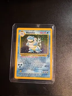 Pokemon Base Set 2 Blastoise 002/130 Holo with Swirl - Image 1