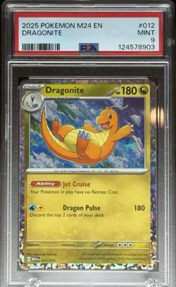 2025 POKEMON M24 EN-MCDONALD'S COLL #012 DRAGONITE PSA 9 - Image 1