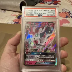 2017 POKEMON SUN & MOON GUARDIANS RISING #92A SYLVEON GX PSA 10 - Image 2