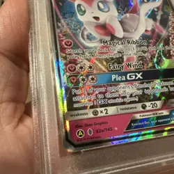 2017 POKEMON SUN & MOON GUARDIANS RISING #92A SYLVEON GX PSA 10 - Image 4