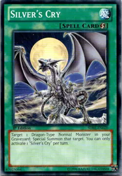 Silver's Cry SDBE-EN020 Yu-Gi-Oh! Light Play 1st Edition - Image 1