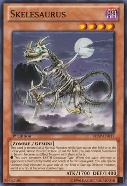 Skelesaurus - SHSP-EN037 - Common - Unlimited Edition - Heavily Played - Image 1