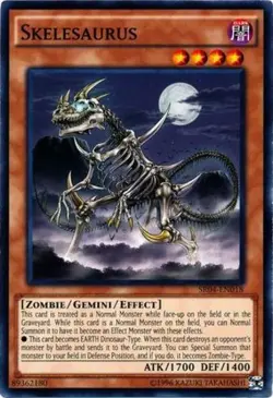 Skelesaurus - SR04-EN018 - Common - Unlimited Edition - Heavily Played - Image 1